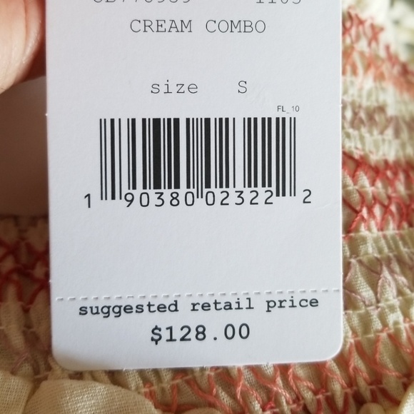 NEW! FREE PEOPLE Another Love Smocked High Neck Midi Dress Small. - Picture 4 of 8